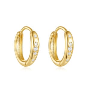 Silver Rope Hoop Earrings - E00765