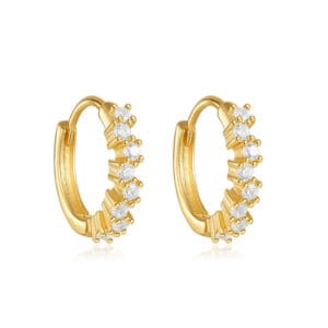 925 Silver Sterling Silver Huggie Earrings Set - E00766