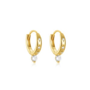 Large Thick Silver Hoop Earrings Supplier Style - E00776