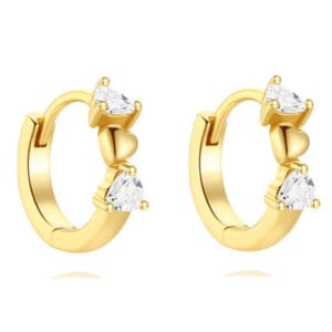 Charm Hoop Earrings Silver for Jewelry Brands - E00780
