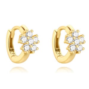 Custom 925 Silver Silver Flat Hoop Earrings - E00781