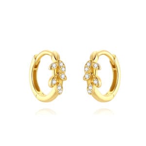 Silver Hoop Earrings India - E00783
