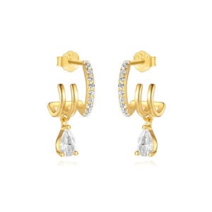 Wide Silver Hoop Earrings for Jewelry Brands - E00786