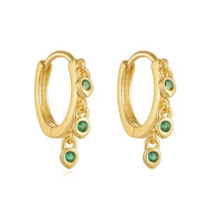 Custom 925 Silver Sterling Silver Half Hoop Earrings - E00787