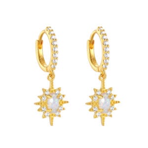 Sterling Silver Oblong Hoop Earrings for Jewelry Brands - E00792