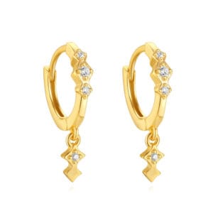 Custom 925 Silver 3 Set Sterling Silver Hoop Earrings - E00793