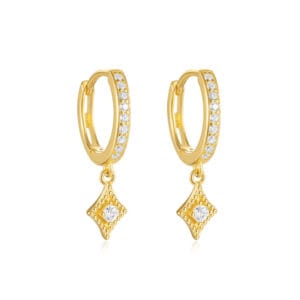 925 Silver Extra Large Silver Hoop Earrings - E00796