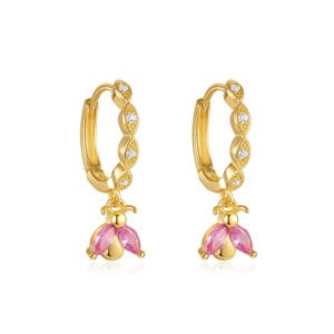 Sparkly Silver Hoop Earrings Wholesale - E00797