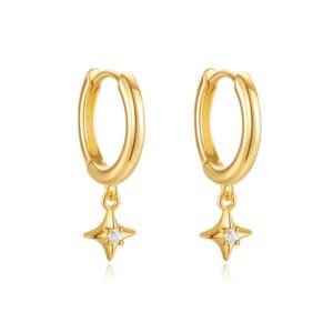 Ladies Sterling Silver Hoop Earrings for Jewelry Brands - E00798