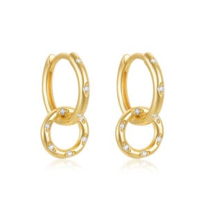 Flat Silver Hoop Earrings - E00801
