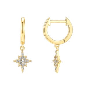 Chunky Huggie Earrings Silver Supplier Style - E00806