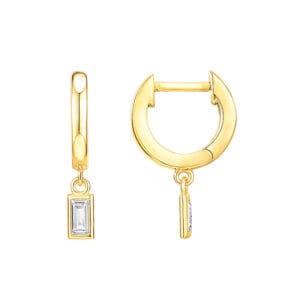 Oval Hoop Sterling Silver Earrings - E00807