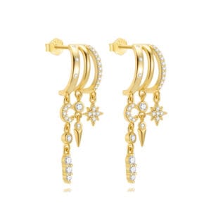 Handmade Silver Drop Earrings for Jewelry Brands - E00822