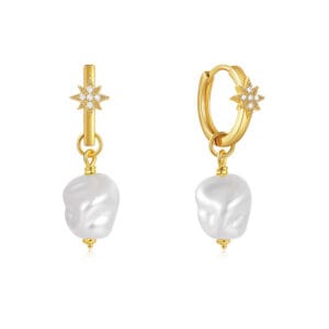 Drop Pearl Earrings Wholesale - E00827