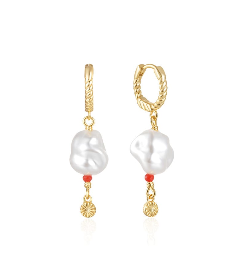 Sterling Silver Pearl Dangle Earrings for Jewelry Brands
