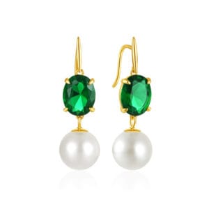 Gold Pearl Drop Earrings Supplier Style - E00830