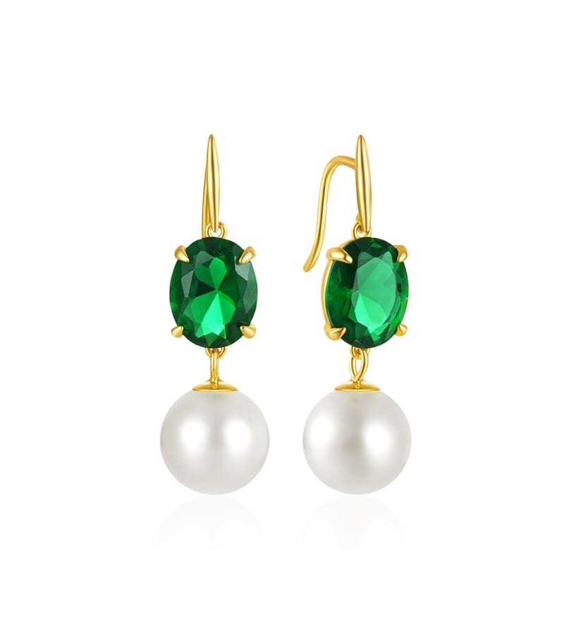 Gold Pearl Drop Earrings Supplier Style