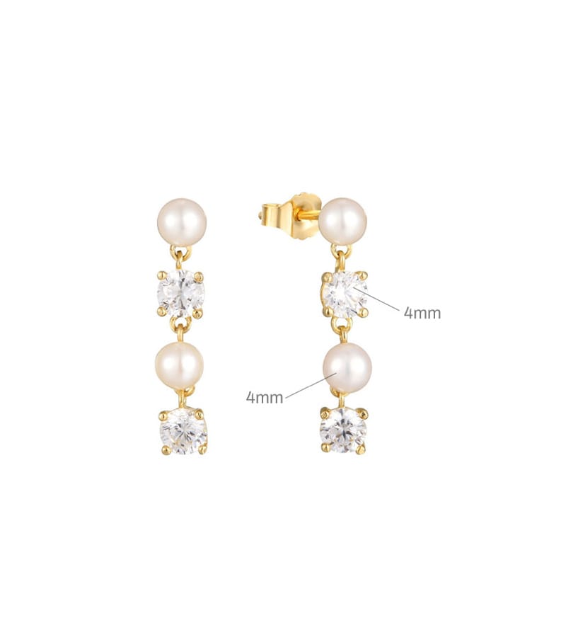 925 Silver Pearl Earrings Drop