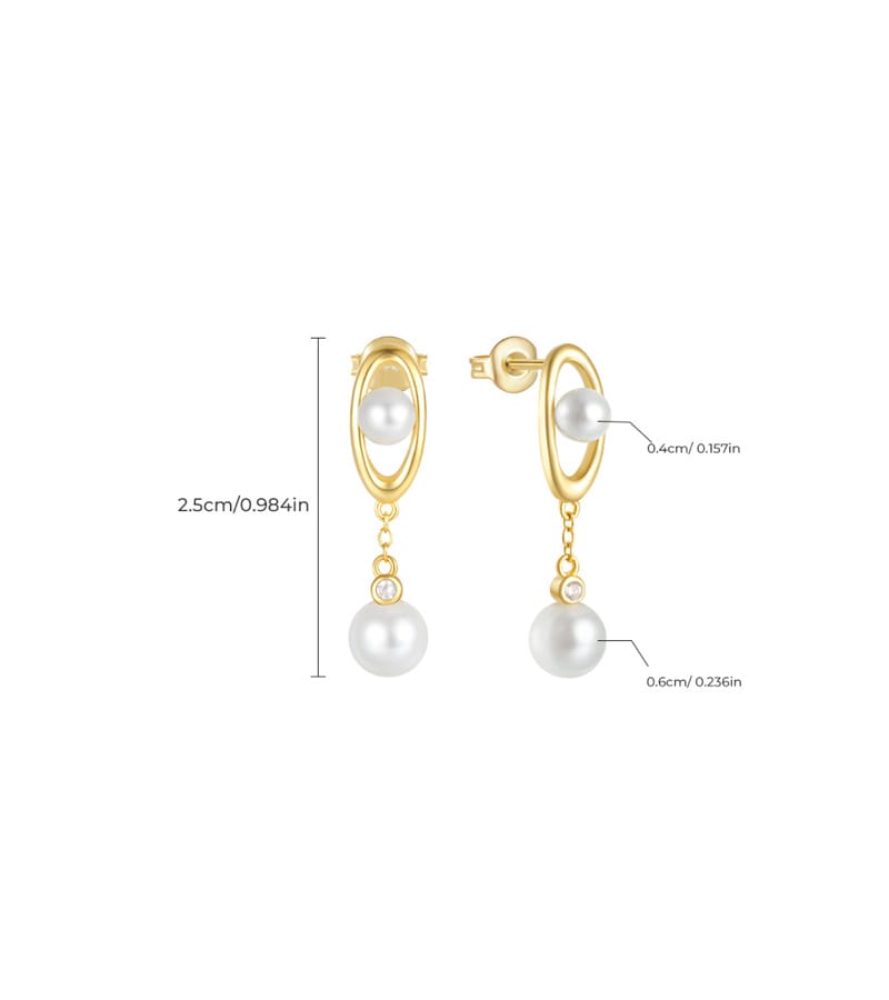 Pearl Drop Earrings Gold Wholesale