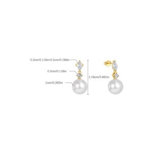 Pearl Dangle Earrings Supplier Style - E00836