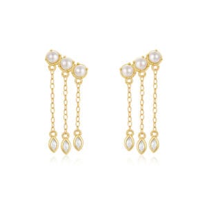 Pearl Earrings Dangle Wholesale - E00839