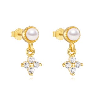 Baroque Pearl Drop Earrings for Jewelry Brands - E00846