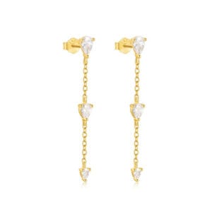 Silver Cz Earrings for Jewelry Brands - E00852