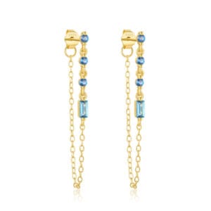 Custom 925 Silver Silver Sterling Drop Earrings - E00859