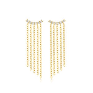 White Gold Dangle Earrings Supplier Style - E00860