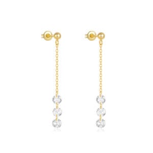 Sterling Silver Droplet Earrings Supplier Style - E00866