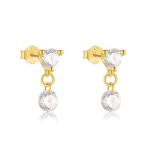 925 Silver Small Silver Dangle Earrings - E00880