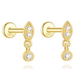 Sterling Silver Earrings Teardrop Wholesale - E00881