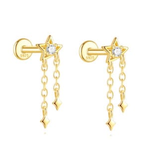 Simple Silver Drop Earrings for Jewelry Brands - E00882