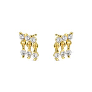 Flat Stud Earrings Silver - E00909