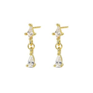 Silver Filigree Teardrop Earrings Wholesale - E00917