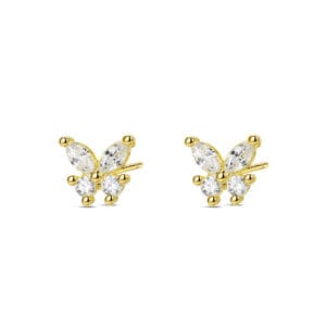 Custom 925 Silver Real Stud Earrings - E00919