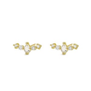 Silver Snowflake Stud Earrings - E00927