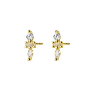 Silver Earrings Small Studs Supplier Style - E00932