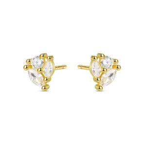 Sterling Silver Earrings Studs for Sensitive Ears - E00933