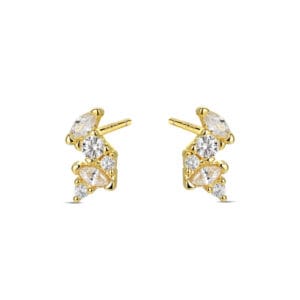 Custom 925 Silver Oversized Stud Earrings - E00937
