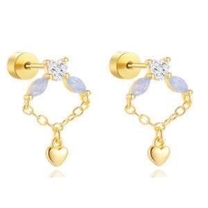 925 Silver Sterling Silver Teardrop Hoop Earrings - E00946
