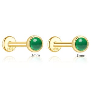 Silver and Gold Stud Earrings Supplier Style - E00956