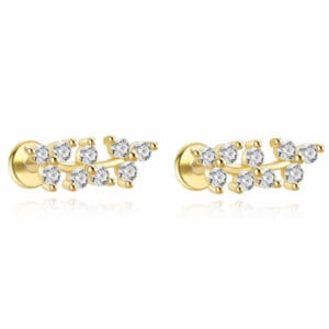 Silver Earrings Cubic Zirconia Supplier Style - E00974