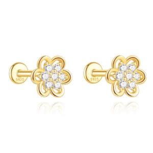 925 Silver Tiny Stud Earrings - E00976