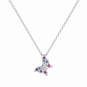 Silver Butterfly Necklace Wholesale | N00106