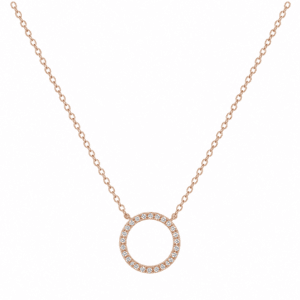 Silver Circle Necklace Wholesale | N00113