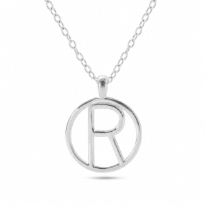 Initial Necklace Silver Wholesale | N00121