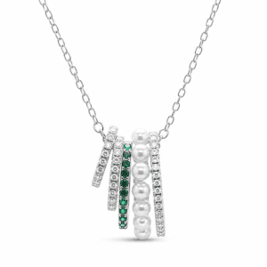 Silver Pearl Necklace Wholesale | N00133