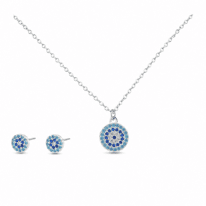 Blue and Silver Necklace Wholesale | N00135