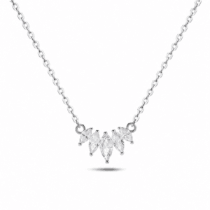 Silver Spike Necklace Wholesale | N00139